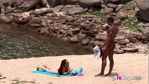 New The massive cocked black dude picking up on the nudist beach. So easy, when you're armed with such a blunderbuss cool Videos