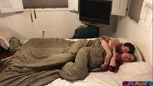 New Stepson and stepmom get in bed together and fuck while visiting family - Erin Electra cool Videos