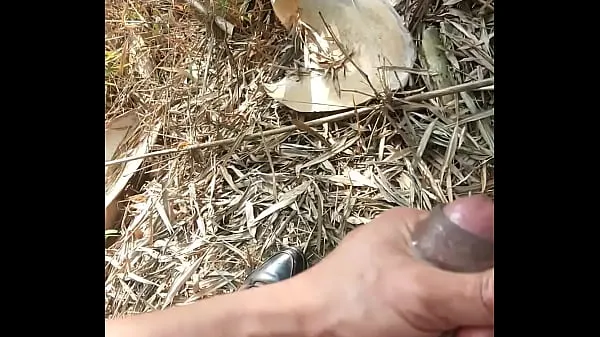 Nouvelles Au fond de la forêt de bambous, jouant avec la marée incontrôlable, sperme, éjaculation, jet, pisse, jouant vidéos sympas