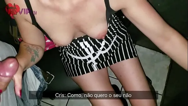 Novos Cristina Almeida no Gloryhole 5 filme 1 com seu marido, levando rola sem camisinha na buceta, o macho aproveita e arromba o seu cuzinho e finaliza enchendo sua boca de porra, o corno é xingado por ela enquanto filma vídeos legais