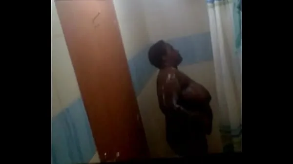 Nieuwe Kenyan bbw in mtotel shower 2 coole video's