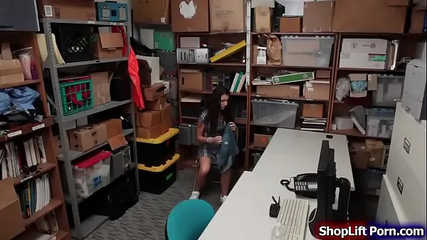 New Busty teen is caught by store security shoplifting shorts in the department store.He brings her into the office and conducts a strip that,he tells her that if he can fuck her and makes him happy he wont call the cops and let her go cool Videos