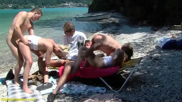 نئے extreme wild german anal family therapy fuck party orgy at the public beach زبردست ویڈیوز