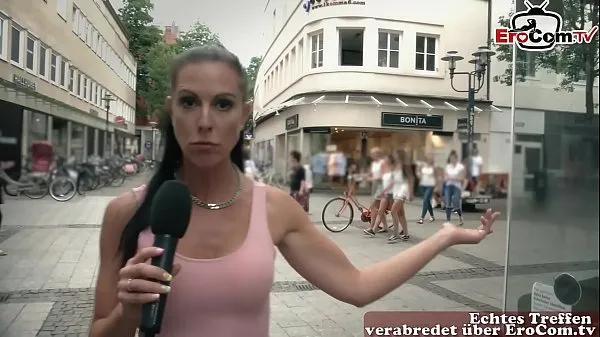 German milf pick up guy at street casting for fuck Video thú vị mới