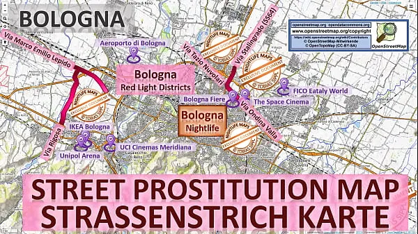 Nye Bologna, Italy, Italien, Sex Map, Street Map, Massage Parlours, Brothels, Whores, Callgirls, Bordell, Freelancer, Streetworker, Prostitutes, Blowjob, Teen seje videoer