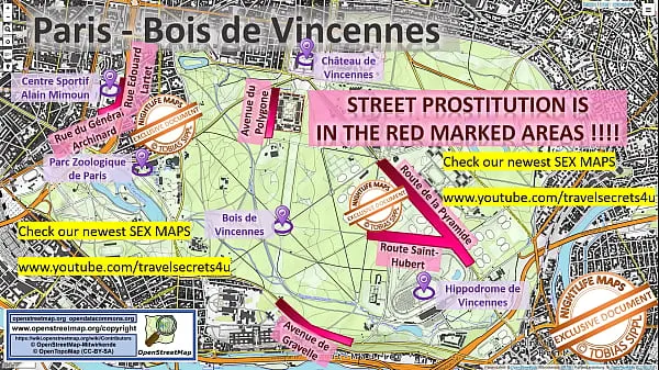 Paris, France, Sex Map, Street Prostitution Map, Massage Parlours, Brothels, Whores, Freelancer, Streetworker, Prostitutes Video thú vị mới