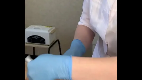 New The patient CUM powerfully during the examination procedure in the doctor's hands cool Videos