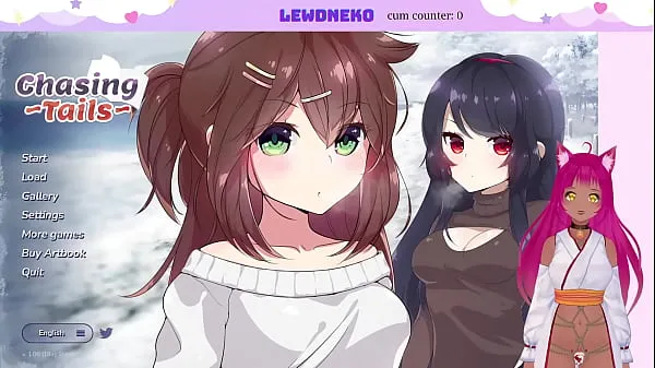 Nye VTuber LewdNeko Plays Chasing Tails and Masturbates Part 5 seje videoer