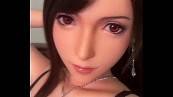 새로운 FF7 Remake Tifa Lockhart Sex Doll Super Realistic Silicone 멋진 동영상