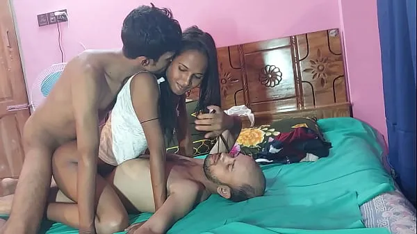 New Amateur slut suck and fuck Two cock with cumshot, 3some deshi sex ,,, Hanif and Popy khatun and Manik Mia cool Videos
