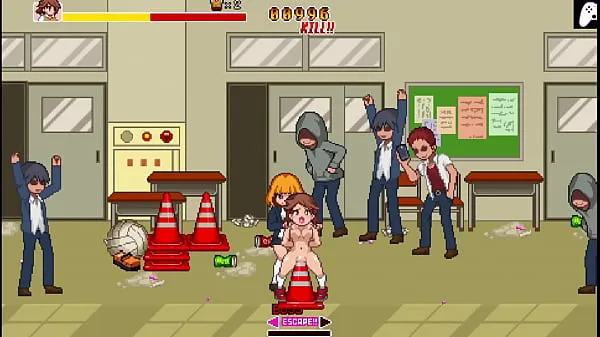 School Dot Fight | A fighter can't resist the penises of the guys thirsty for pussy and gets her pussy and ass fucked perfectly to get stuffed | Hentai Games Gameplay | P3 Video hebat baharu