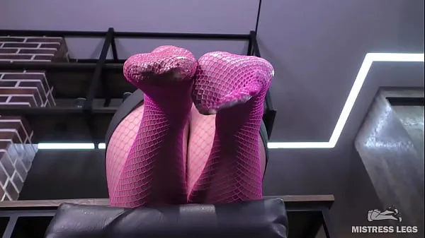 新しいMilk Pouring On My Sexy Nylon Feet In The Pink Fishnetsクールなビデオ