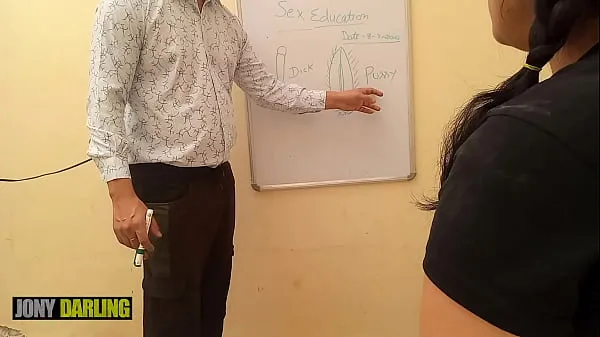 New Indian xxx Tuition teacher teach her student what is pussy and dick, Clear Hindi Dirty Talk by Jony Darling cool Videos