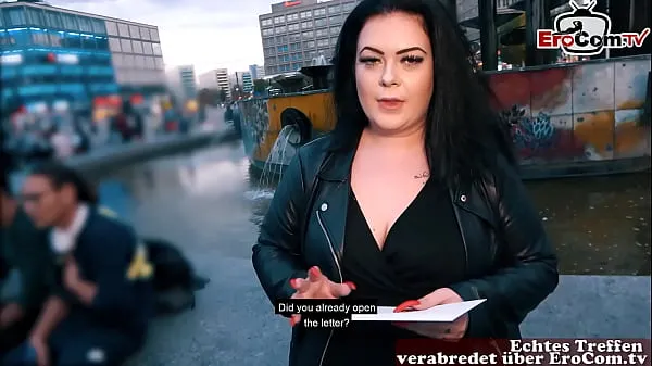 New German fat BBW girl picked up at street casting cool Videos