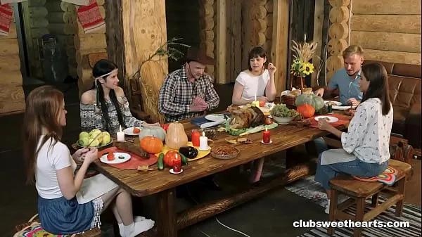 New Thanksgiving Dinner turns into Fucking Fiesta by ClubSweethearts cool Videos